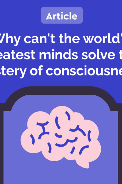 (Article) Why can't the world's greatest minds solve the mystery of consciousness? 